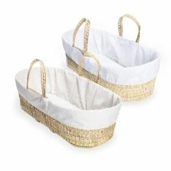 Clair De Lune Scandi Palm Moses Basket
