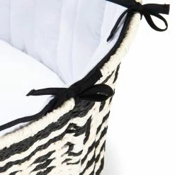 Clair De Lune Special Buy - Black & Cream Sustainable Moses Basket Bundle