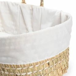 Clair De Lune Scandi Palm Moses Basket