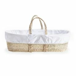 Clair De Lune Scandi Palm Moses Basket