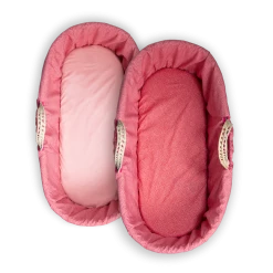 Clair De Lune 2 Pack Fitted Cotton Colour Pop Moses Basket Sheets - 74 X 30 Cm