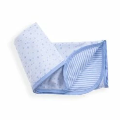 Clair De Lune Stars & Stripes Reversible Baby Blanket Cosy Blankets