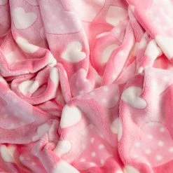 Clair De Lune Komfies Plush Heart Baby Dressing Gown Bathing & Feeding