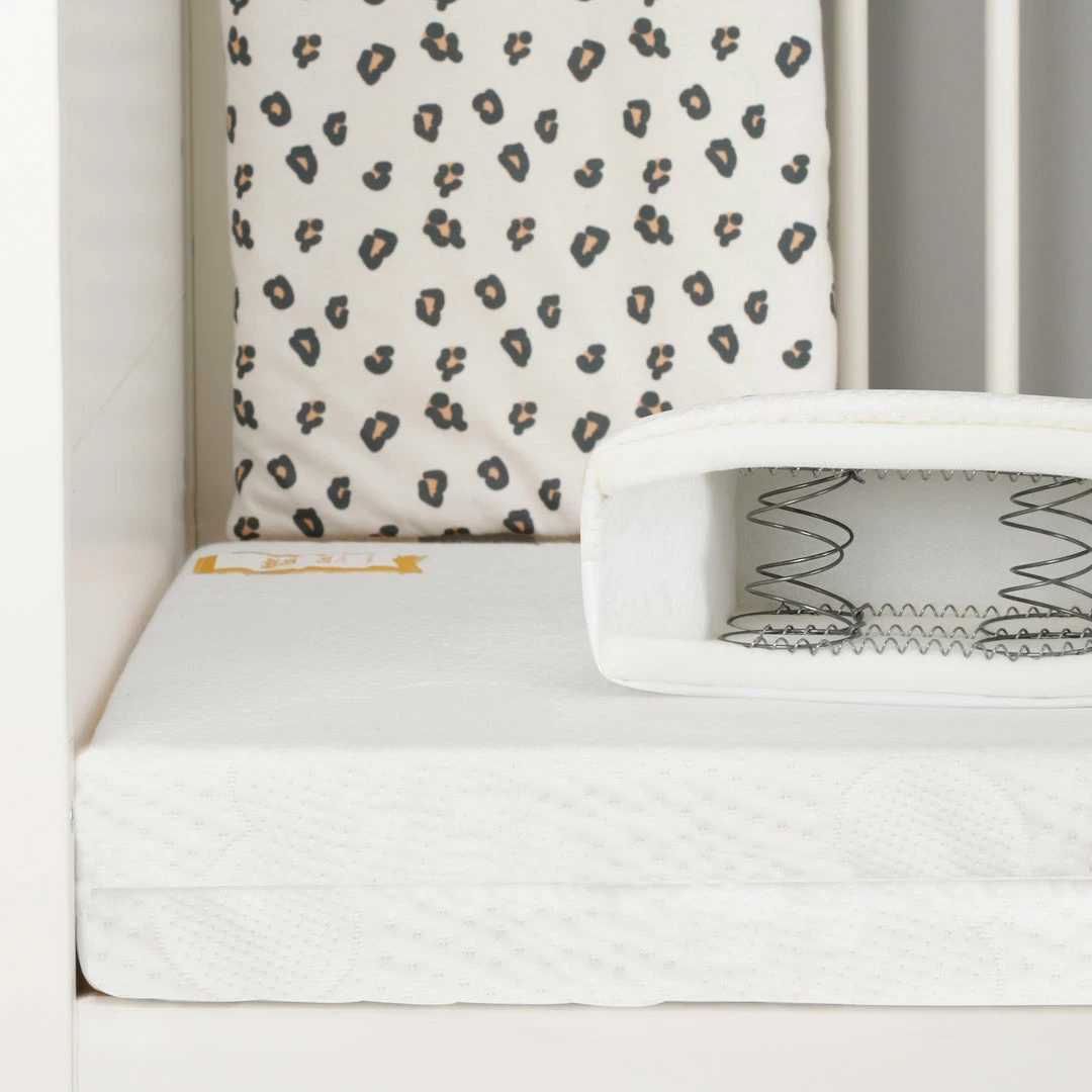 Cuddleco Mattresses Mother&Baby White Gold Anti-Allergy Pocket Sprung Cot Mattress