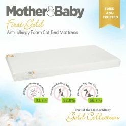 Cuddleco Mother&Baby First Gold Anti-Allergy Foam Cot-Bed Mattress