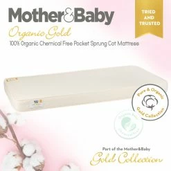 Cuddleco Mother&Baby Gold Organic Cot Mattress Mattresses