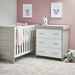 Obaby Nika Mini Cot Bed & Changing Unit