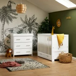 Obaby Nika Mini Cot Bed & Changing Unit