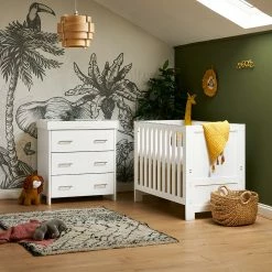 Obaby Nika Mini Cot Bed & Changing Unit