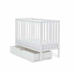 Obaby White Bantam Space Saver Cot Cots & Cot Beds