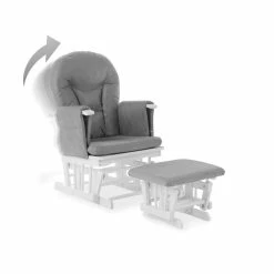 Obaby Award-Winning Reclining Glider Chair And Stool Nursing Chairs