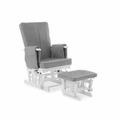 Obaby Deluxe Reclining Glider Chair And Stool Nursing Chairs