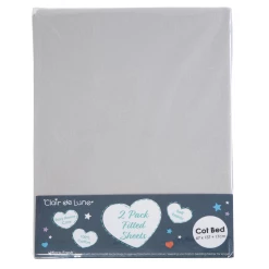 Clair De Lune Soft Sheets Micro-Fresh® 2 Pack Fitted Cot Bed Sheets - 137 X 67 Cm