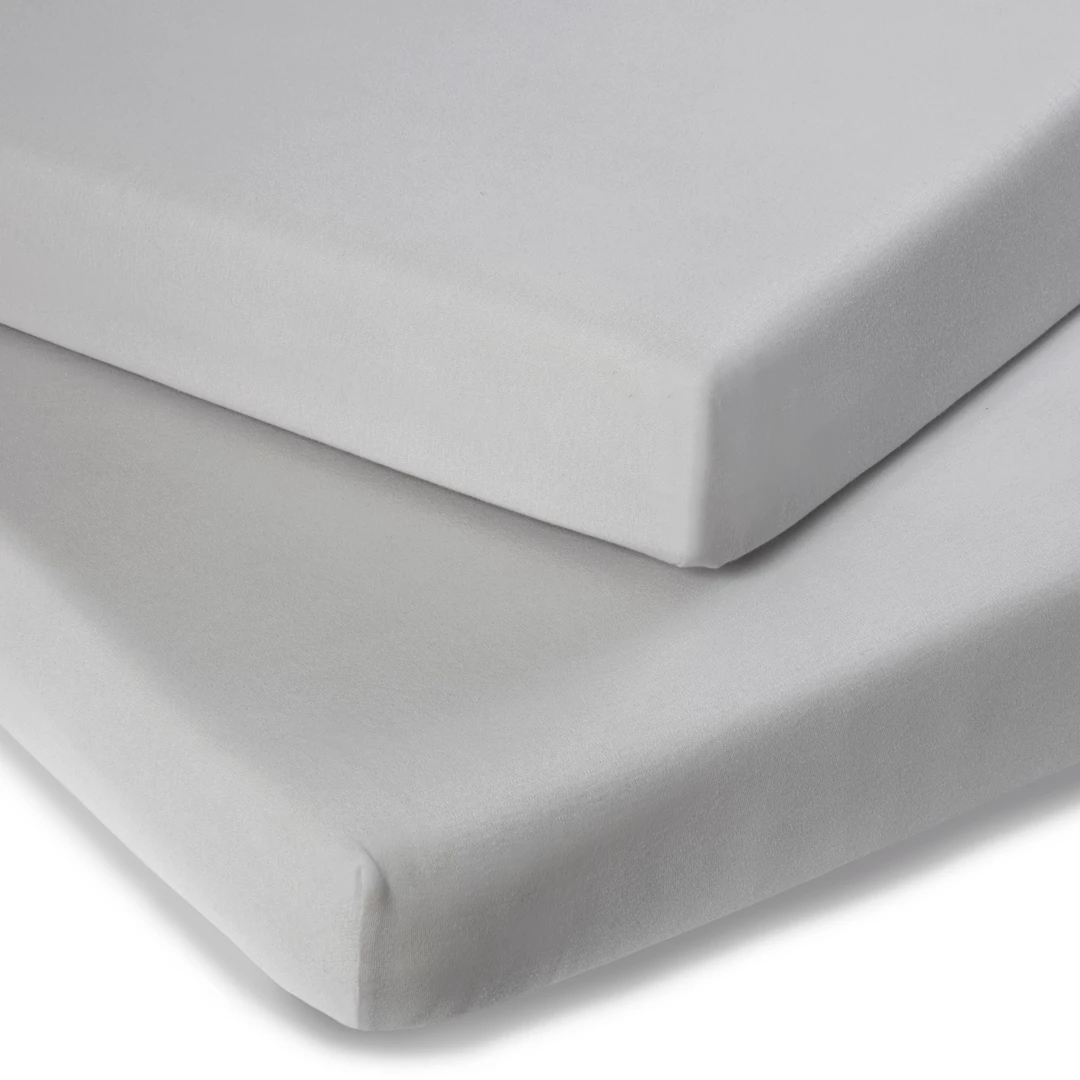 Clair De Lune Soft Sheets Micro-Fresh® 2 Pack Fitted Cot Sheets - 124.5 X 60.5 Cm