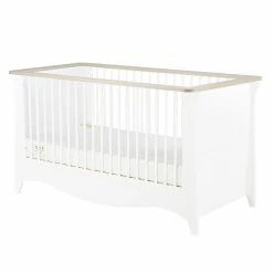 Furniture Cuddleco Clara 2pc Nursery Set - 3 Drawer Dresser/Changer & Cot Bed