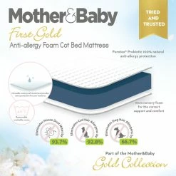 Cuddleco Mother&Baby First Gold Anti-Allergy Foam Cot-Bed Mattress