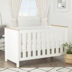Furniture Cuddleco Aylesbury 2pc Nursery Set - 3 Drawer Dresser/Changer & Cot Bed