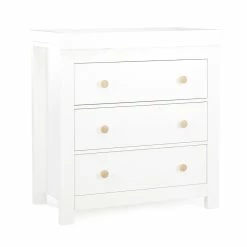 Furniture Cuddleco Aylesbury 2pc Nursery Set - 3 Drawer Dresser/Changer & Cot Bed