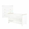 Furniture Cuddleco Aylesbury 2pc Nursery Set - 3 Drawer Dresser/Changer & Cot Bed