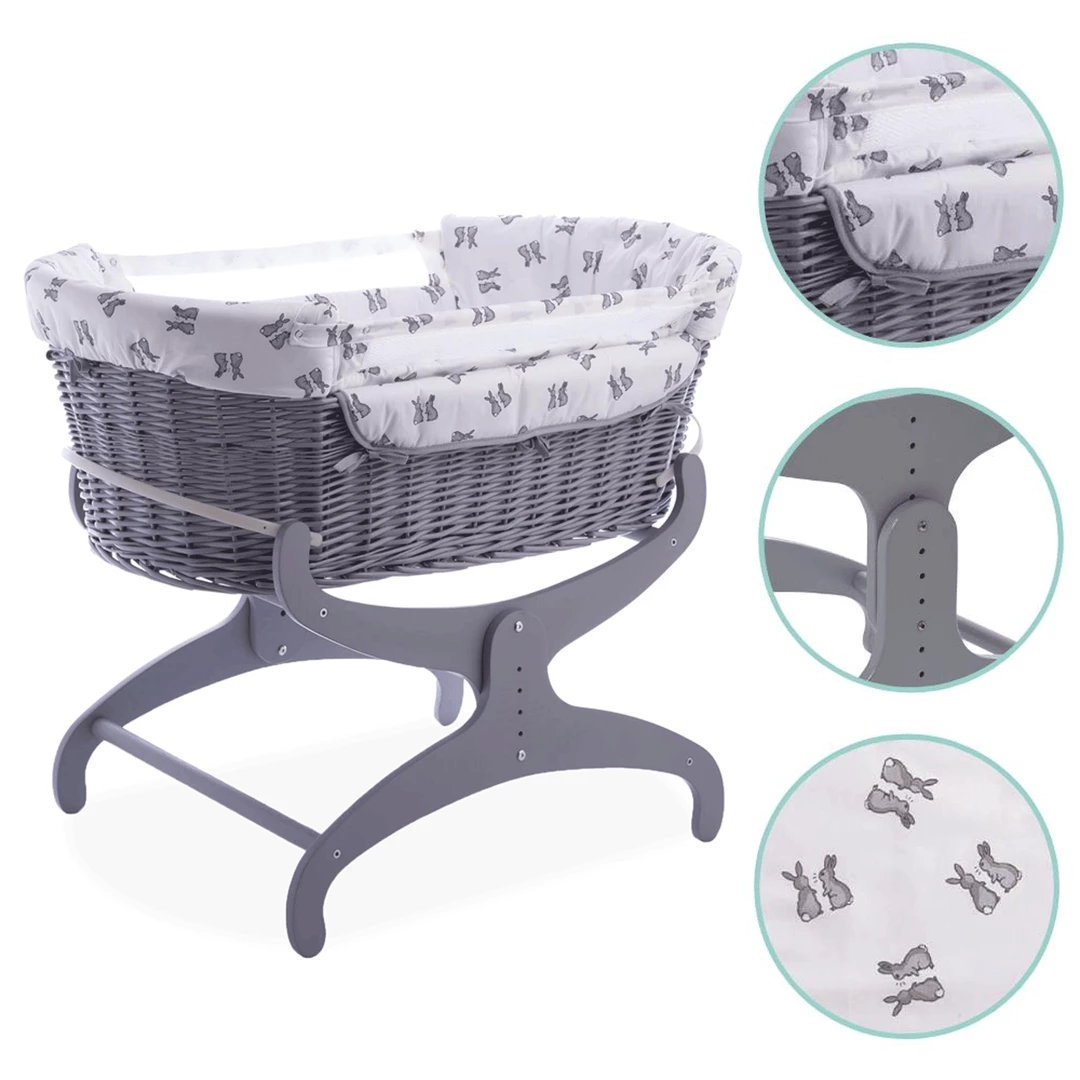 Clair De Lune Rachel Riley Bunny Bedside Crib