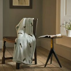 Deyongs Silky Soft Bee Printed Flannel Throw
