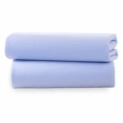 Clair De Lune 2 Pack Fitted Cotton Cot Bed Sheets - 140 X 70 Cm Soft Sheets