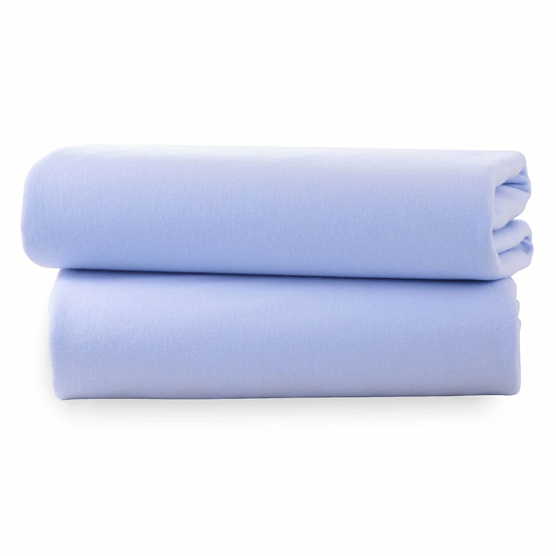 Clair De Lune Soft Sheets 2 Pack Fitted Cotton Cot Sheets - 120 X 60 Cm