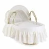 Clair De Lune Moses Baskets & Stands Broderie Anglaise Palm Moses Basket