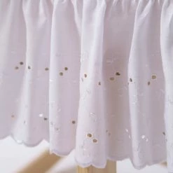 Clair De Lune Broderie Anglaise Palm Moses Basket Bedding Set (With Skirt)