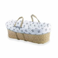 Clair De Lune Rachel Riley Bunny Palm Moses Basket Moses Baskets & Stands