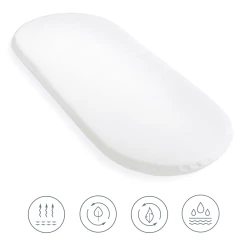 Clair De Lune Mattresses Hypo-allergenic Palm Moses Basket Mattress - 74 X 28 Cm