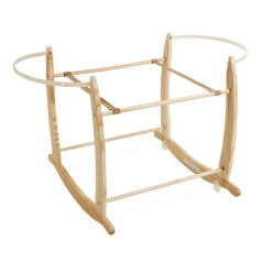 Clair De Lune Moses Baskets & Stands Deluxe Natural Rocking Moses Basket Stand