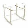 Clair De Lune Moses Baskets & Stands Deluxe White Moses Basket Rocking Stand