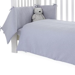 Clair De Lune Waffle Cot/Cot Bed Quilt & Bumper Bedding Set