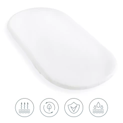 Clair De Lune Hypo-allergenic Wicker Moses Basket Mattress - 65 X 28 Cm