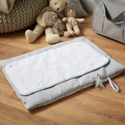 Clair De Lune Bathing & Feeding Silver Lining Roly Poly Travel & Changing Mat®