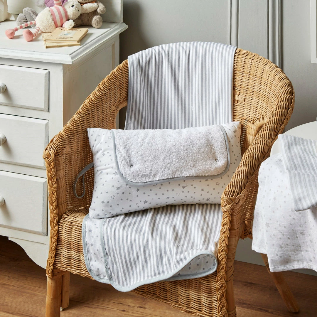 Clair De Lune Stars & Stripes Roly Poly Travel & Changing Mat® Bathing & Feeding