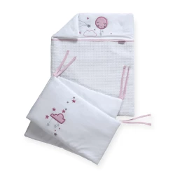 Clair De Lune Over The Moon Cot/Cot Bed Quilt & Bumper Bedding Set