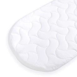 Clair De Lune Quilted Microfibre Wicker Moses Basket Mattress (65 X 28 Cm)