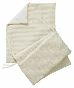 Clair De Lune Waffle Crib/Cradle Quilt & Bumper Bedding Set