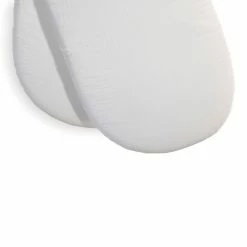 Clair De Lune Muslin 2 Pack Fitted Moses Basket Sheets - 74 X 30 Cm