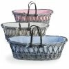 Clair De Lune Baby Love Grey Wicker Moses Basket Moses Baskets & Stands
