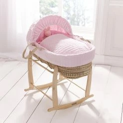 Clair De Lune Marshmallow Palm Moses Basket