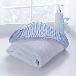 Clair De Lune Bathing & Feeding Waffle Hooded Towel