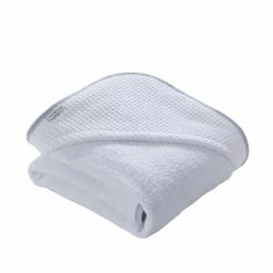 Clair De Lune Special Buy - Waffle Frosted White Wicker Moses Basket Bundle Moses Baskets & Stands