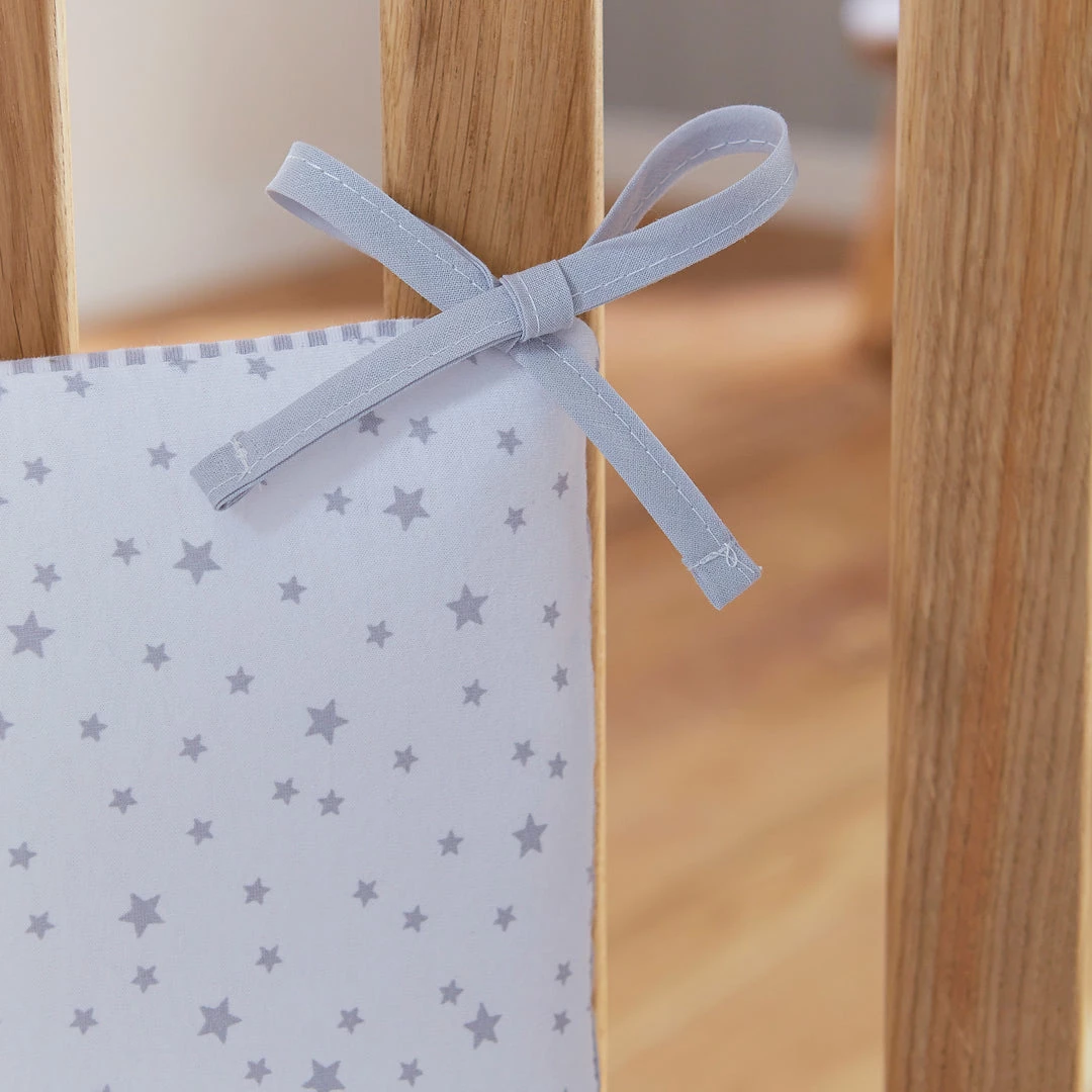 Clair De Lune Stars & Stripes Cot/Cot Bed Quilt & Bumper Bedding Set