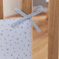 Clair De Lune Cot Bedding Stars & Stripes 10 Piece Nursery Bundle