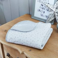 Clair De Lune Stars & Stripes Folding Crib Starter Set Bundle