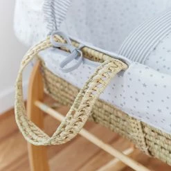 Clair De Lune Cot Bedding Stars & Stripes 10 Piece Nursery Bundle