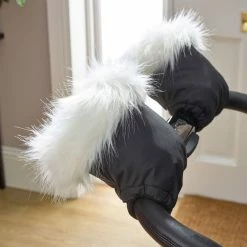Clair De Lune Universal Pushchair/Pram Faux Fur Mittens Pushchair & Travel